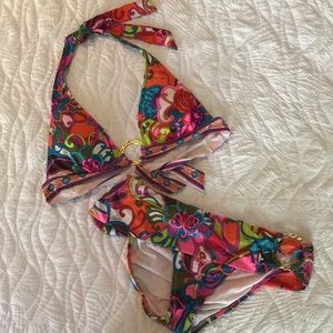 Trina Turk bright print bikini (top 4, bottom 6)
